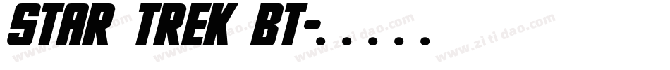 Star Trek BT字体转换
